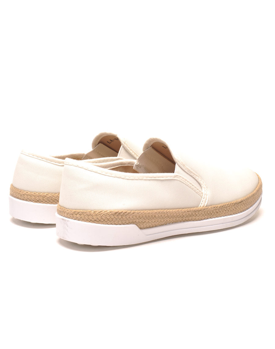 Espadrilles blanches style basket