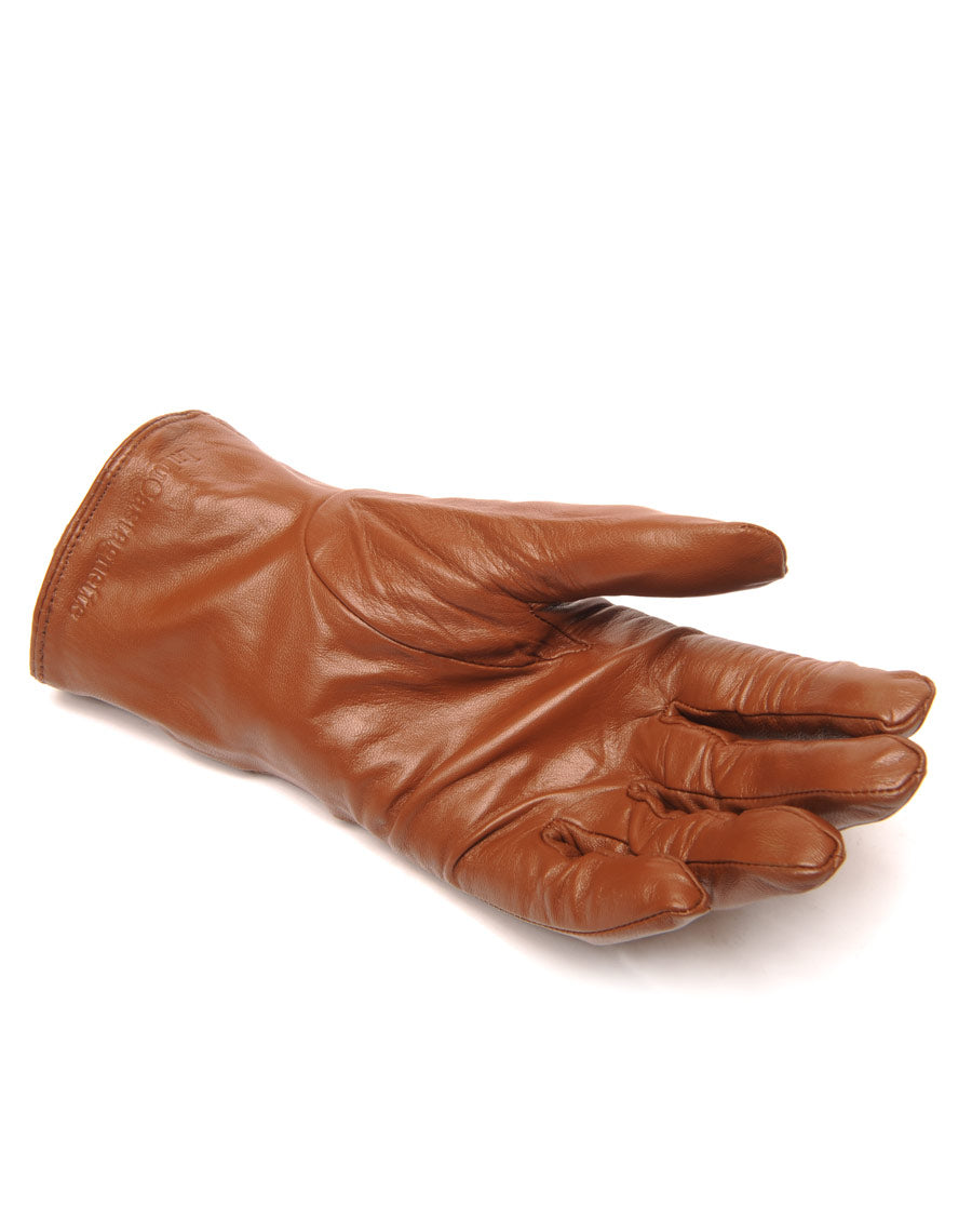 Gants en cuir taupe LuluCastagnette clouté