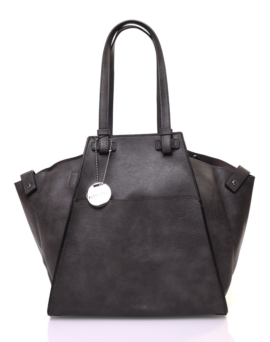 Grand sac gris de forme triangulaire ajustable