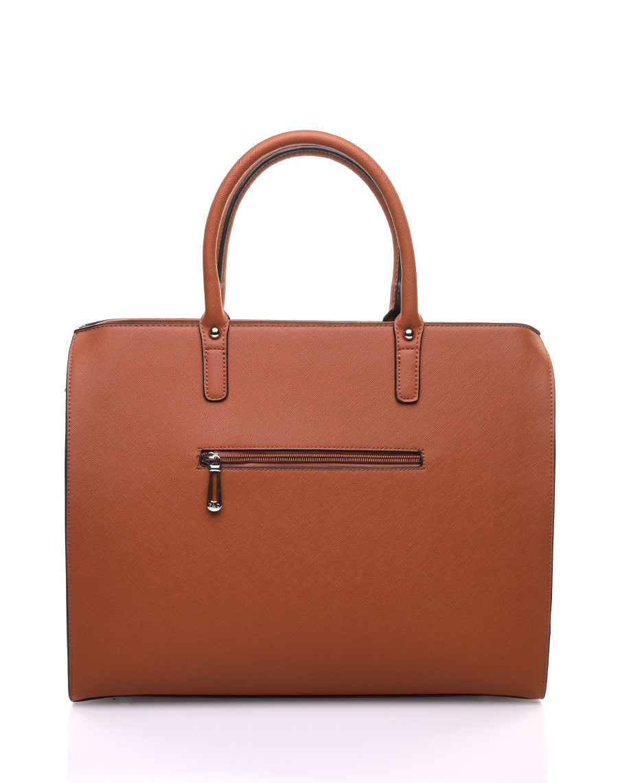 Grand sac à main camel 