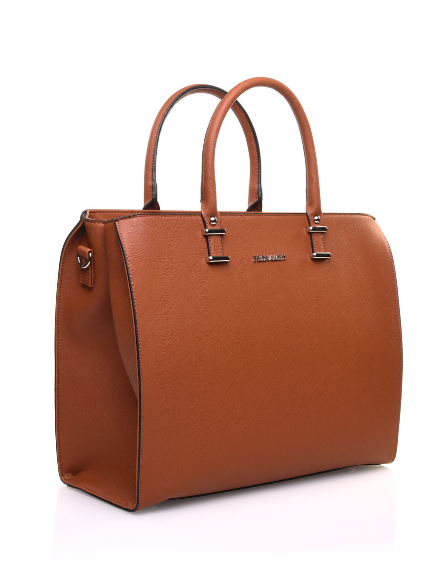 Grand sac à main camel 