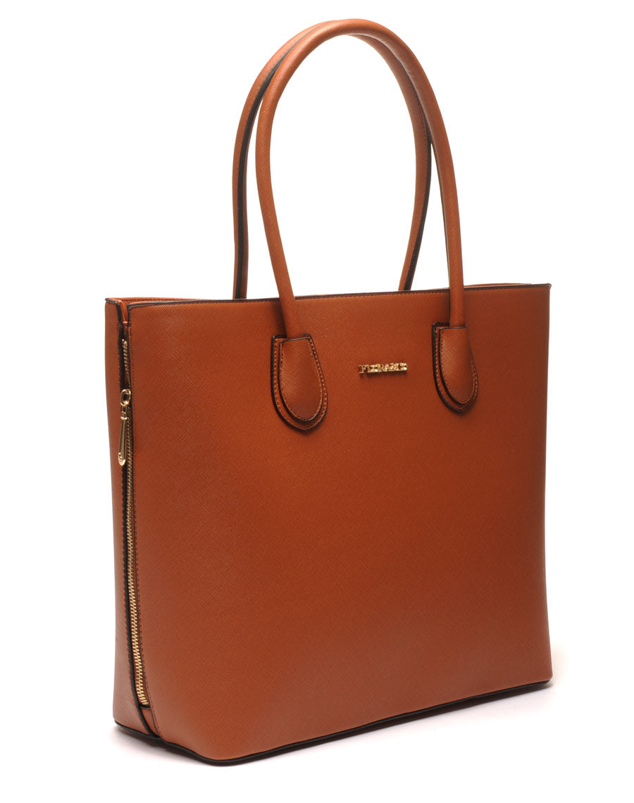 Grand sac à main camel Flora&Co