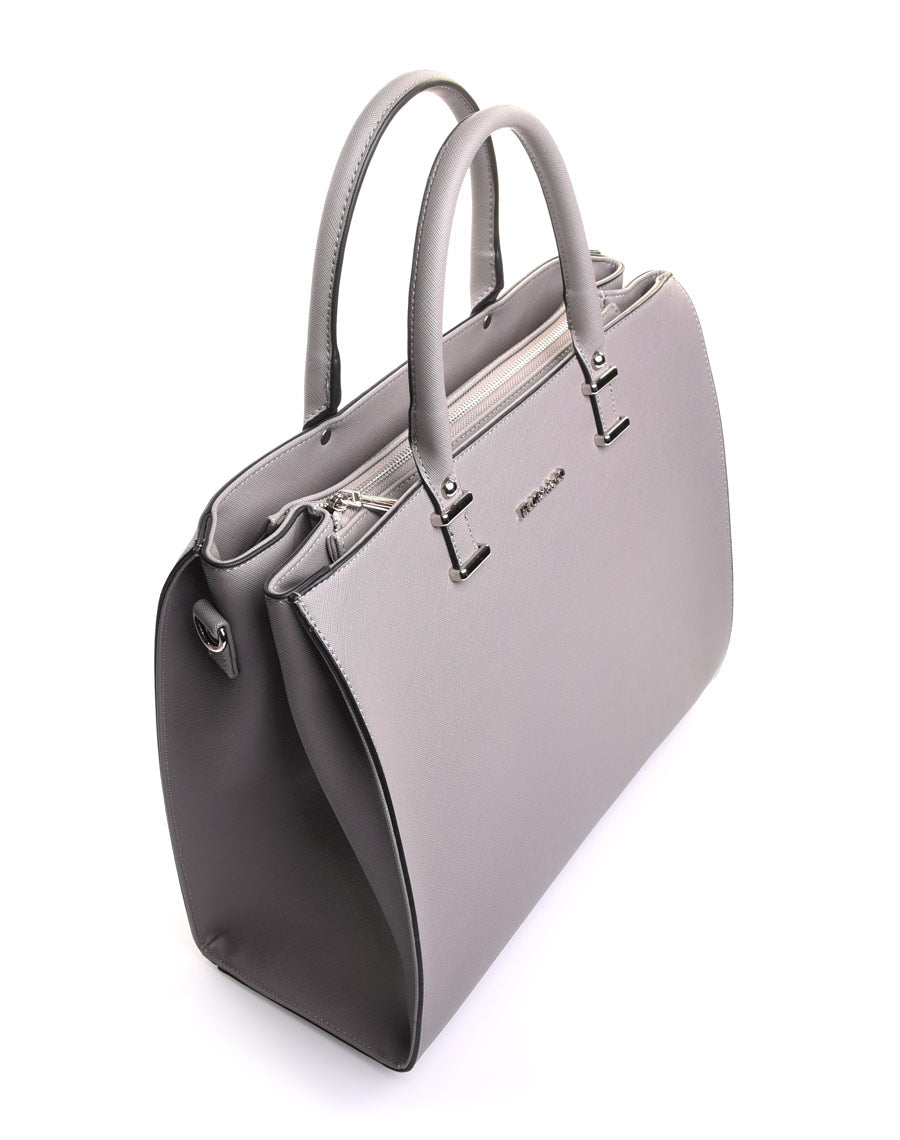 Grand sac à main gris 