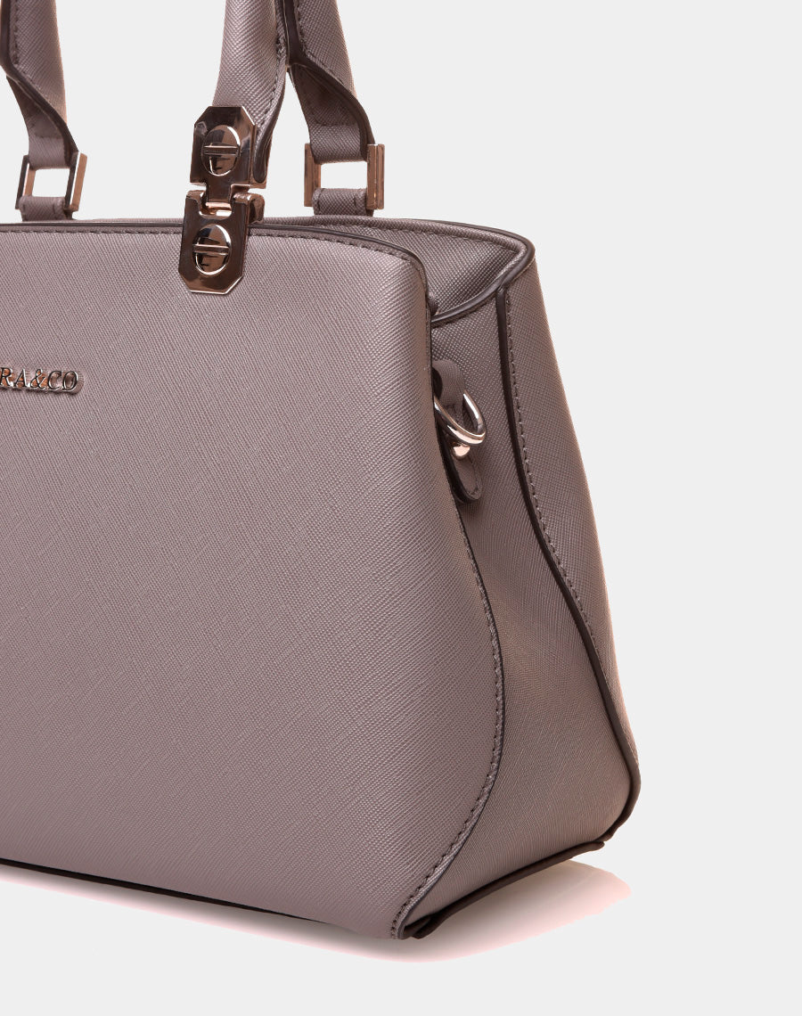 Mini sac à main gris