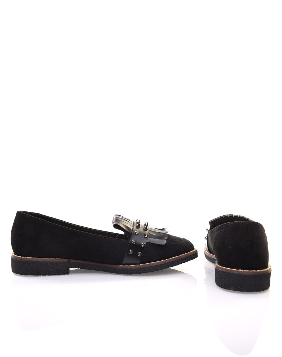 Mocassins cloutés noirs