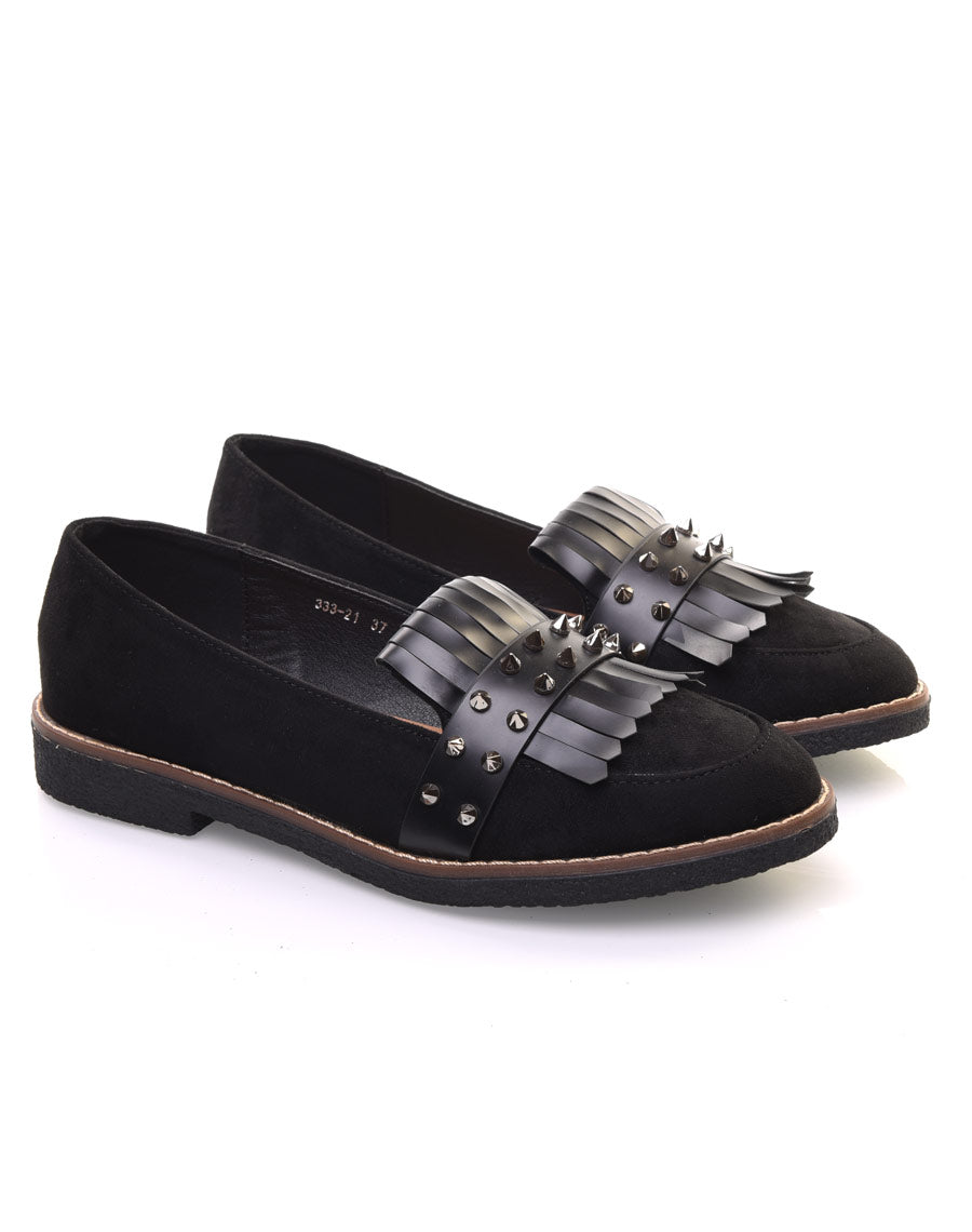 Mocassins cloutés noirs
