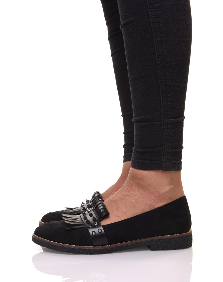 Mocassins cloutés noirs