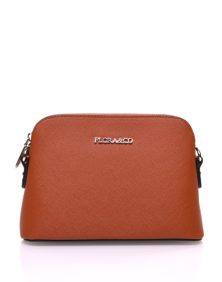 Petit sac bandoulière texturé camel