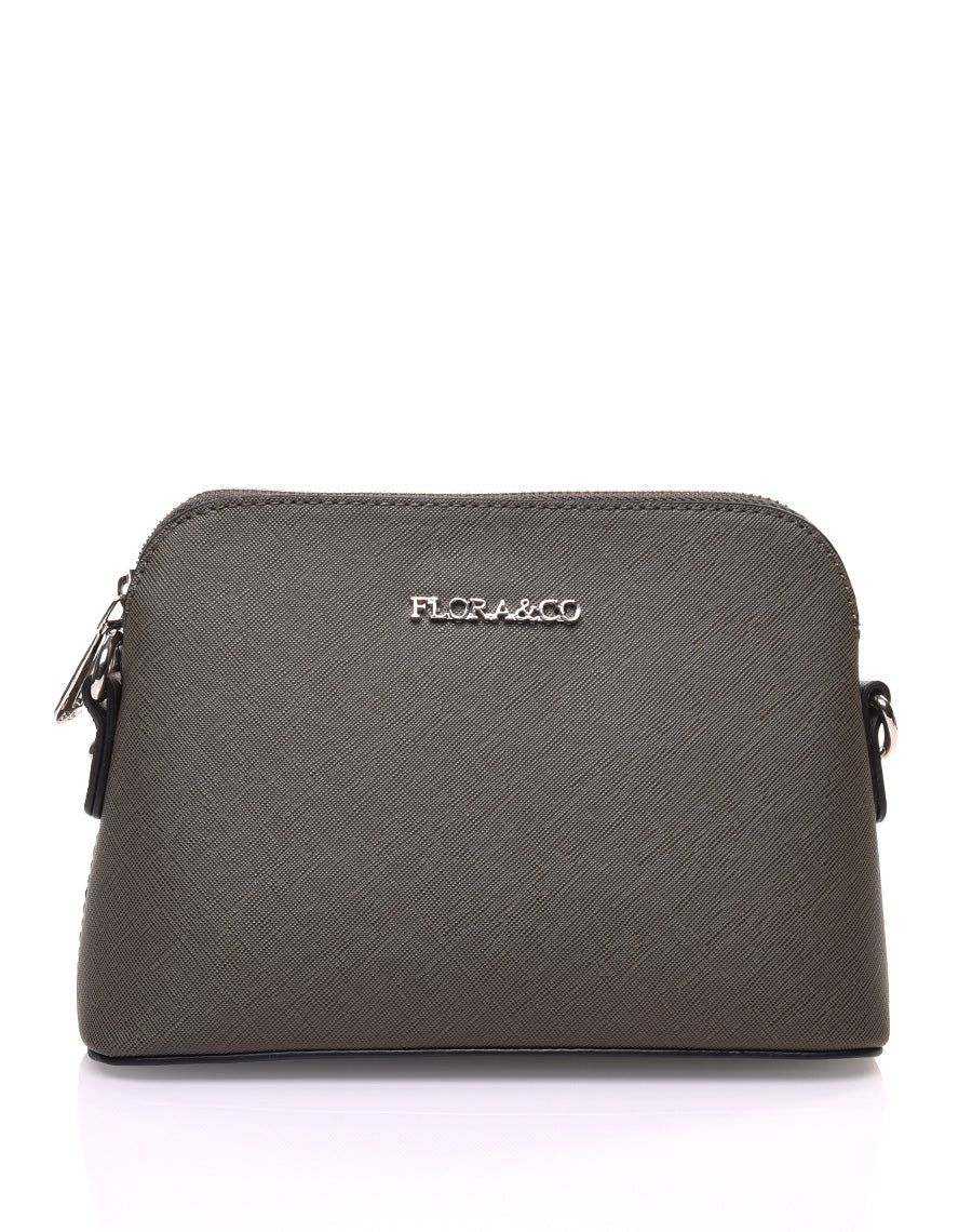 Petit sac bandoulière texturé kaki