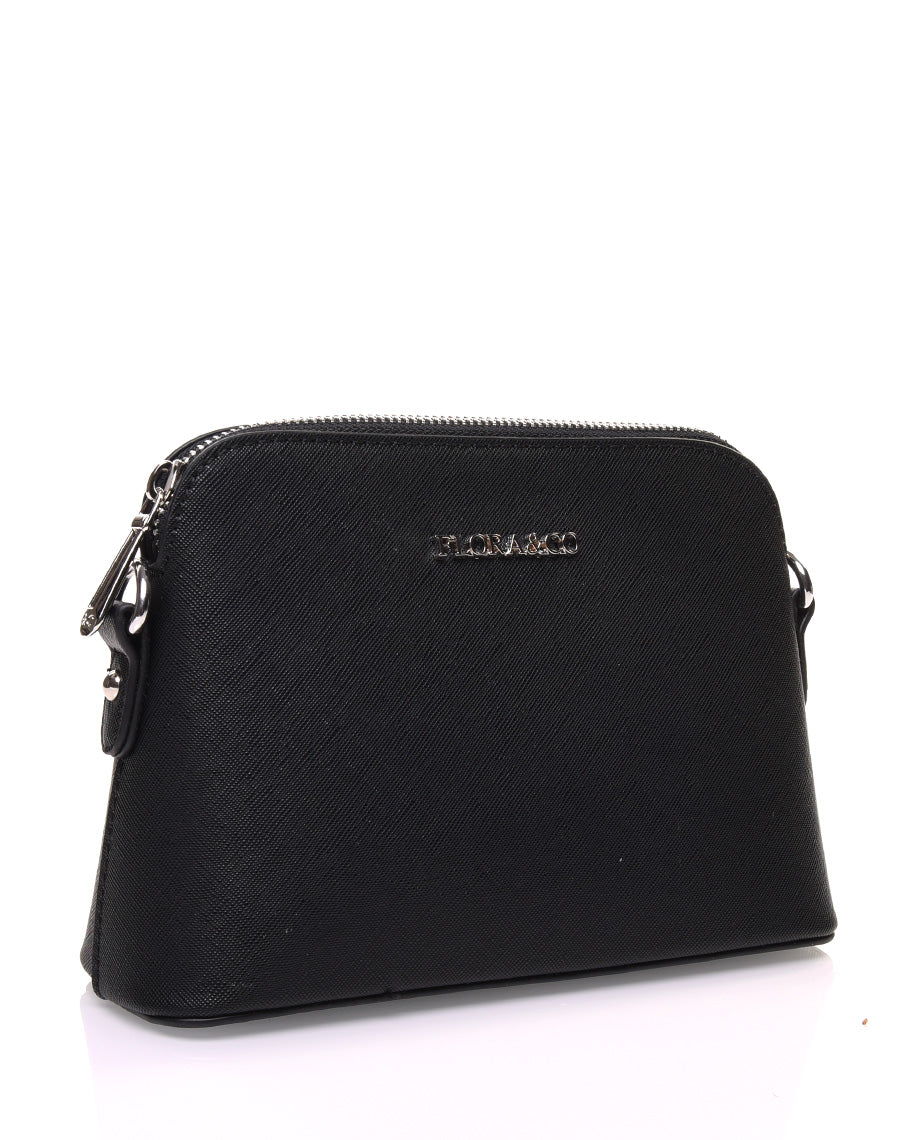 Petit sac bandoulière texturé noir