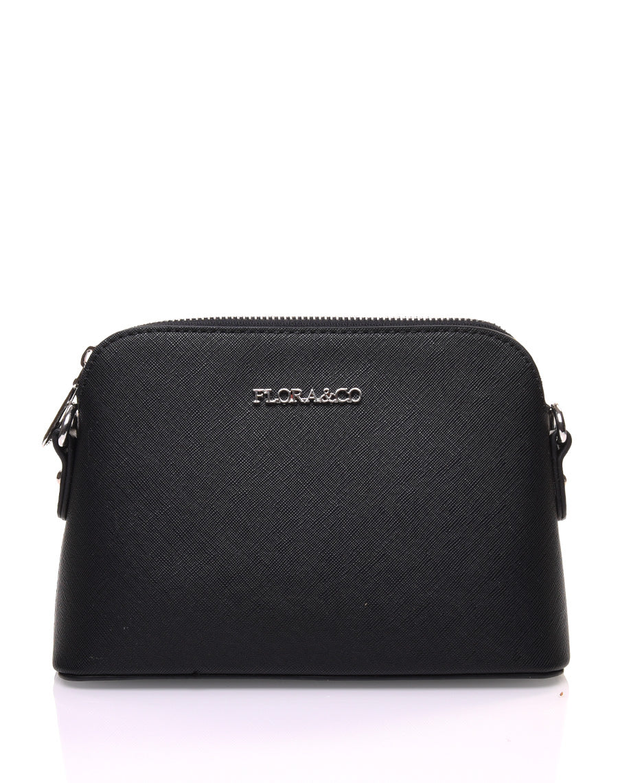 Petit sac bandoulière texturé noir