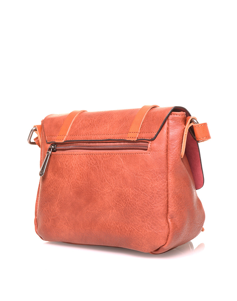 Petit sac bandoulière vintage brique