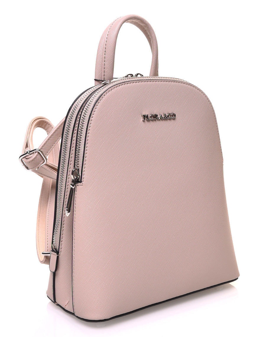 Petit sac à dos beige à bretelles fines