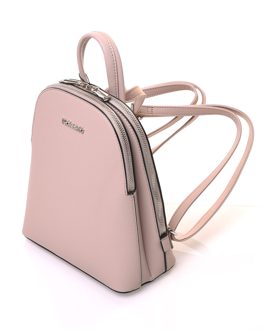 Petit sac à dos beige à bretelles fines