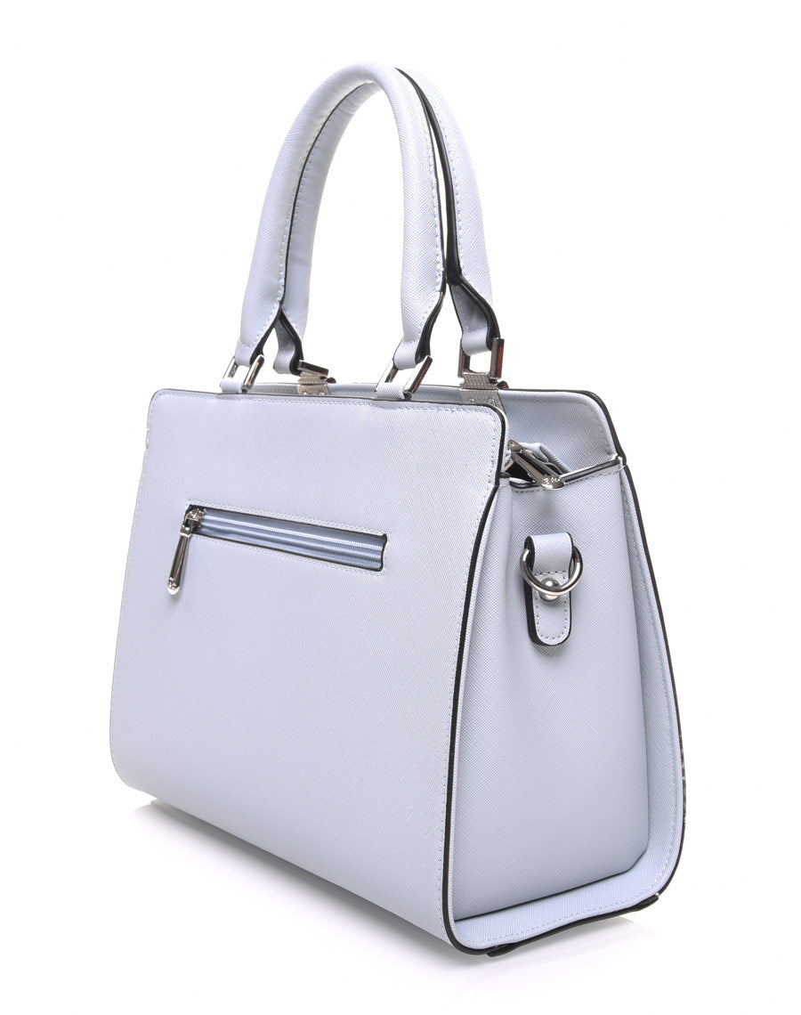 Petit sac à main bleu clair clouté