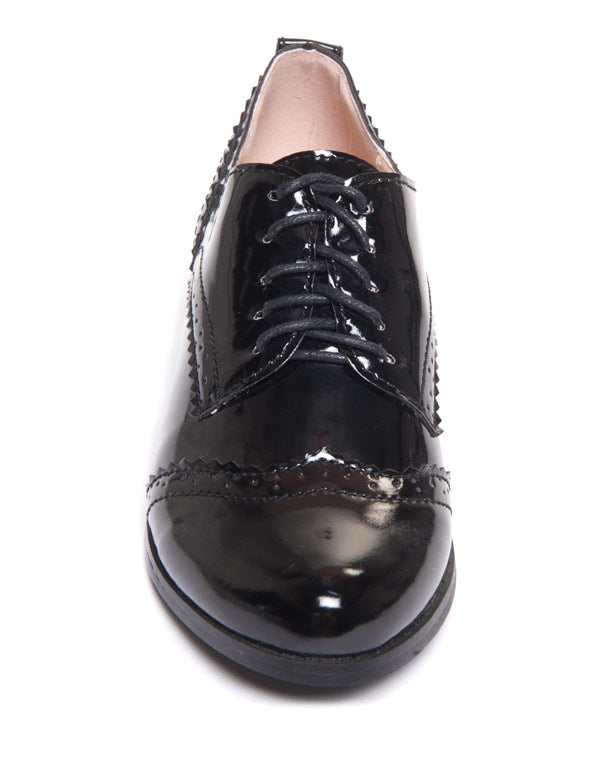 Richelieu noir verni Ideal