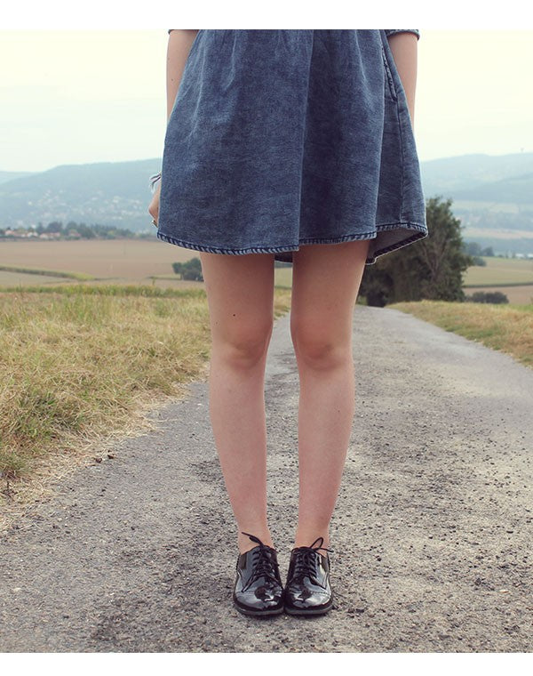 Richelieu noir verni Ideal