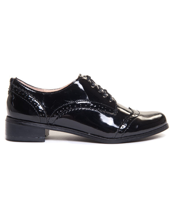 Richelieu noir verni Ideal