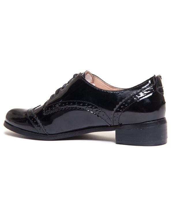 Richelieu noir verni Ideal