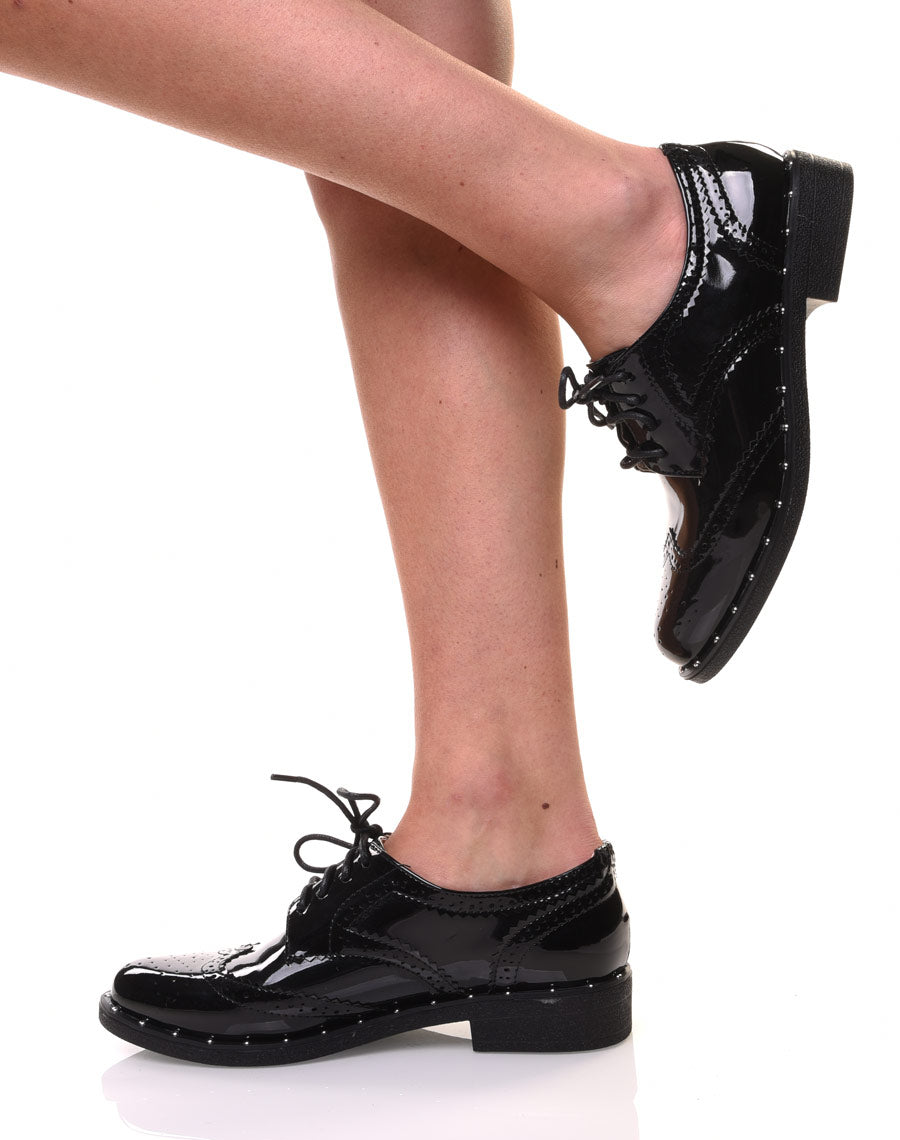 Richelieu noir vernis