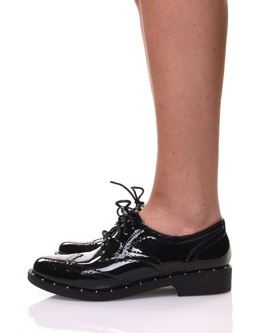 Richelieu noir vernis