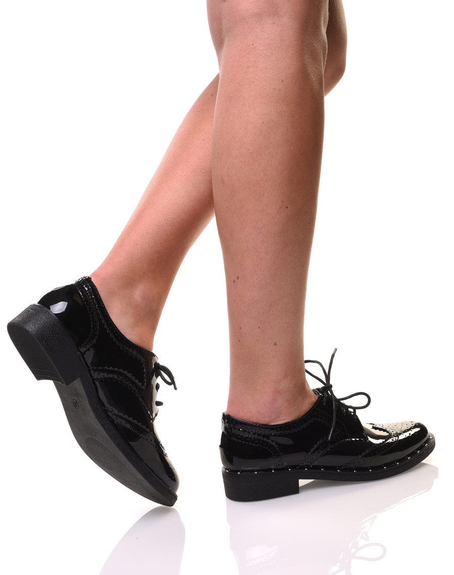 Richelieu noir vernis