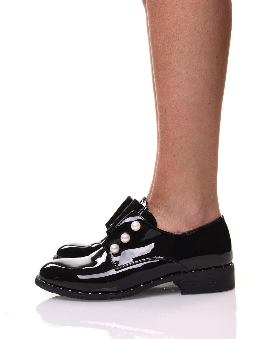 Richelieu noir vernis