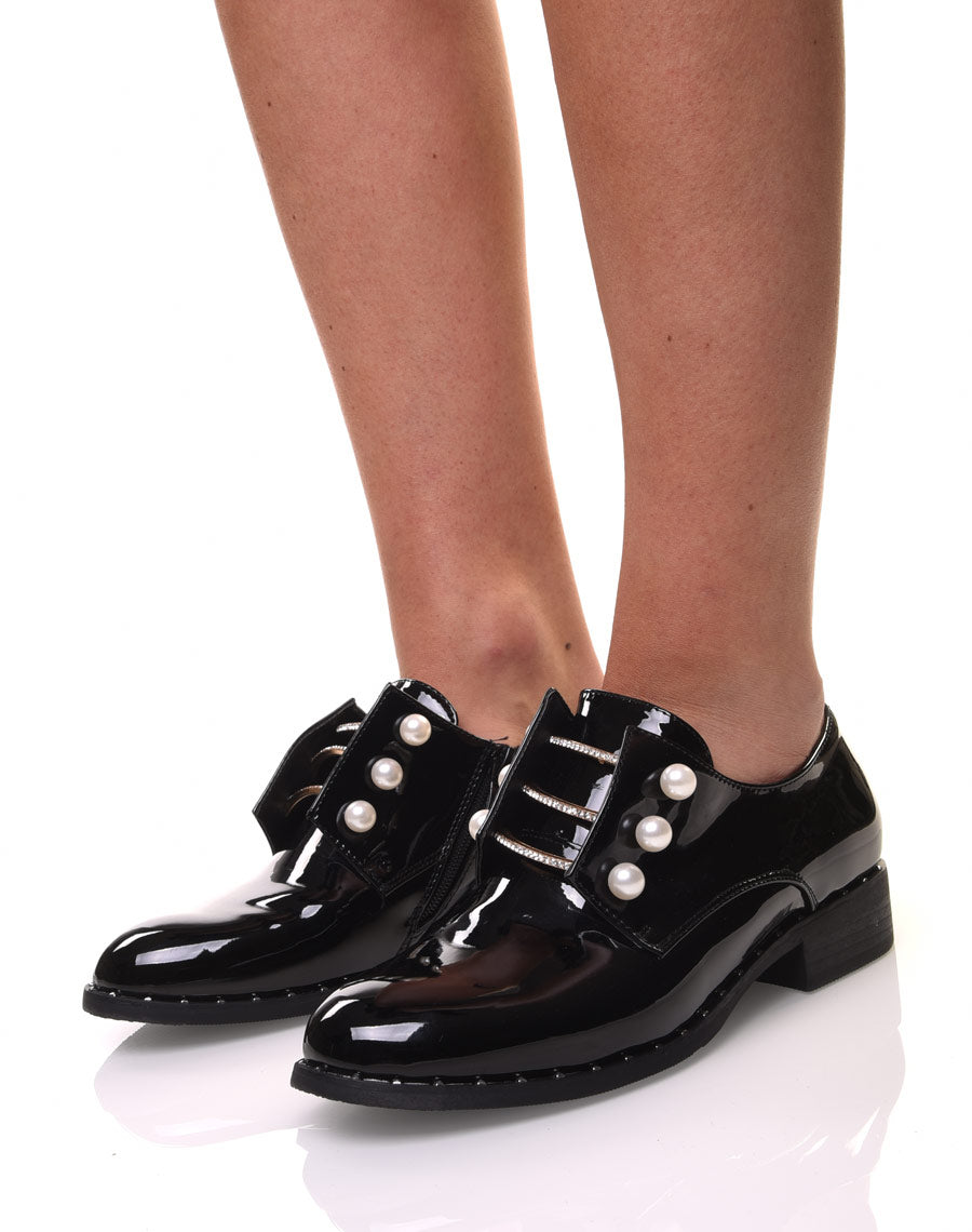 Richelieu noir vernis