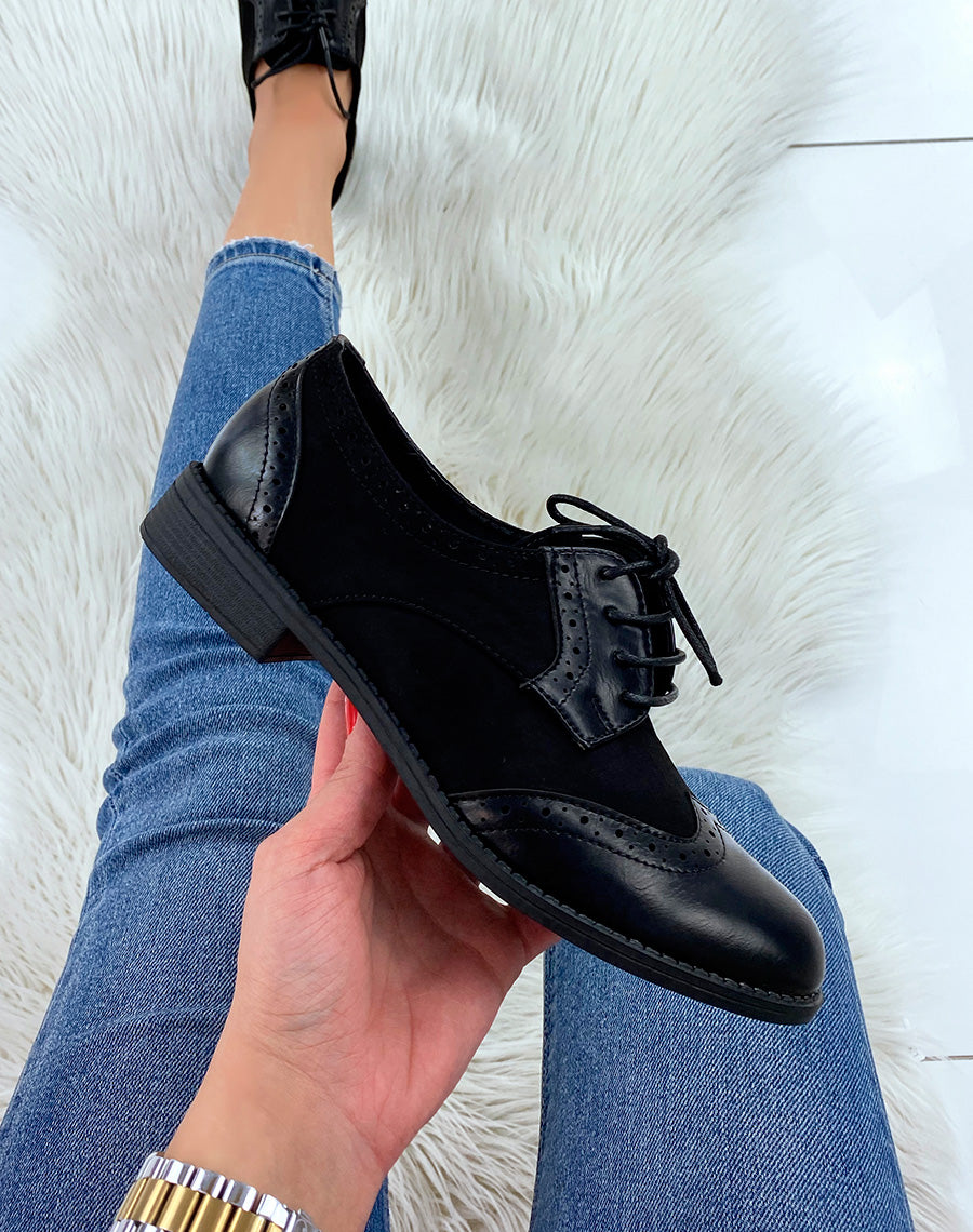 Richelieus bi-matières noires