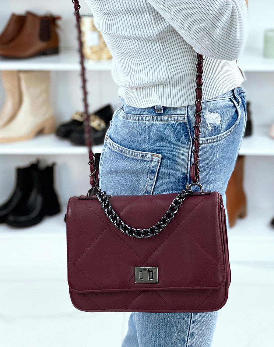 Sac Bandoulière Chaine Sac A Main Chaine Argent David Jones Le