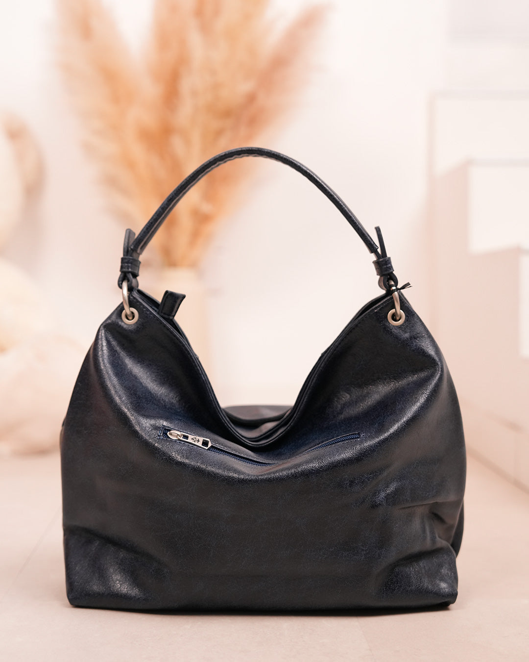 Sac cabas besace bleu foncé
