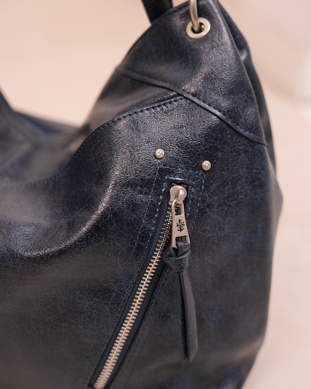 Sac cabas besace bleu foncé