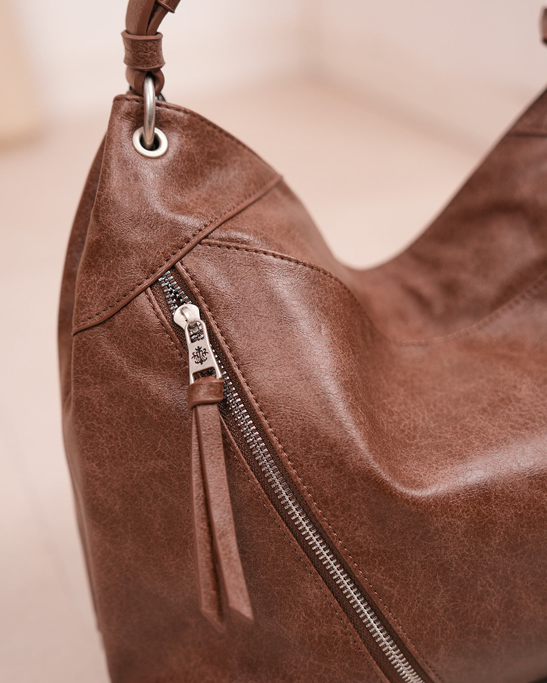 Sac cabas besace marron