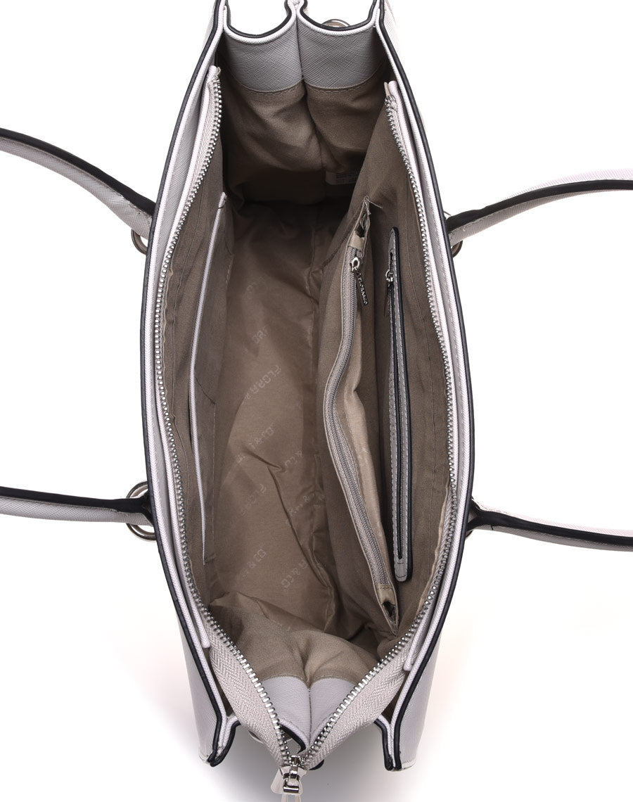 Sac cabas gris clair