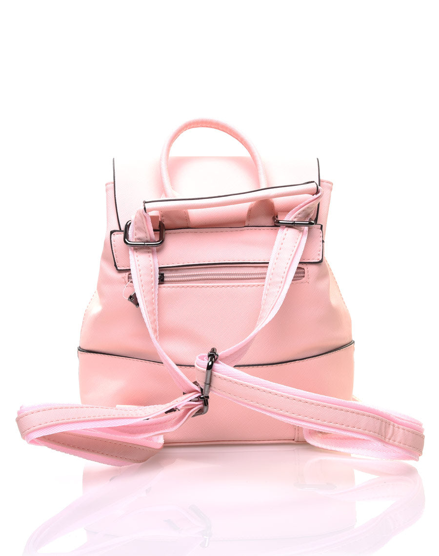 Sac à dos rose clouté