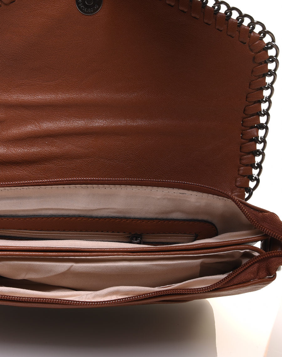 Sac en bandoulière camel