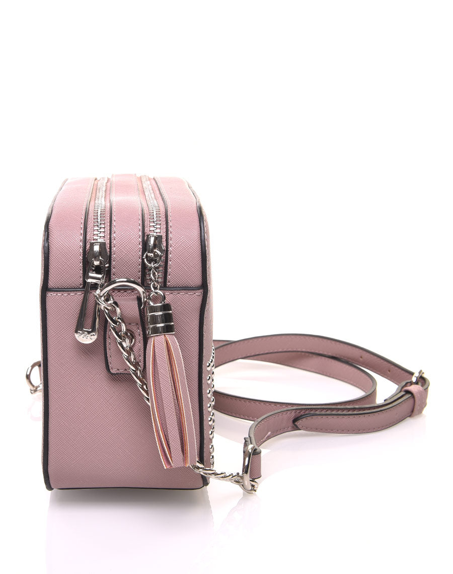 Sac en bandoulière clouté vieux rose