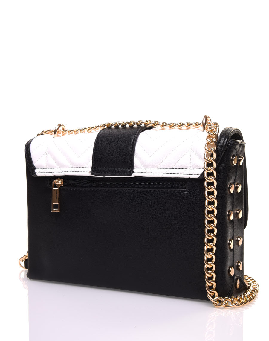 Sac en bandoulière noir et blanc