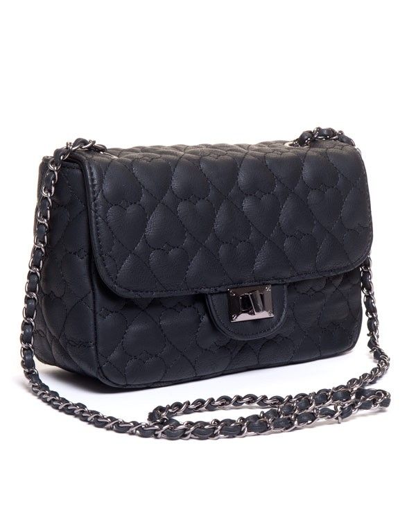 Sac femme Flora Co: Pochette noire matelassé