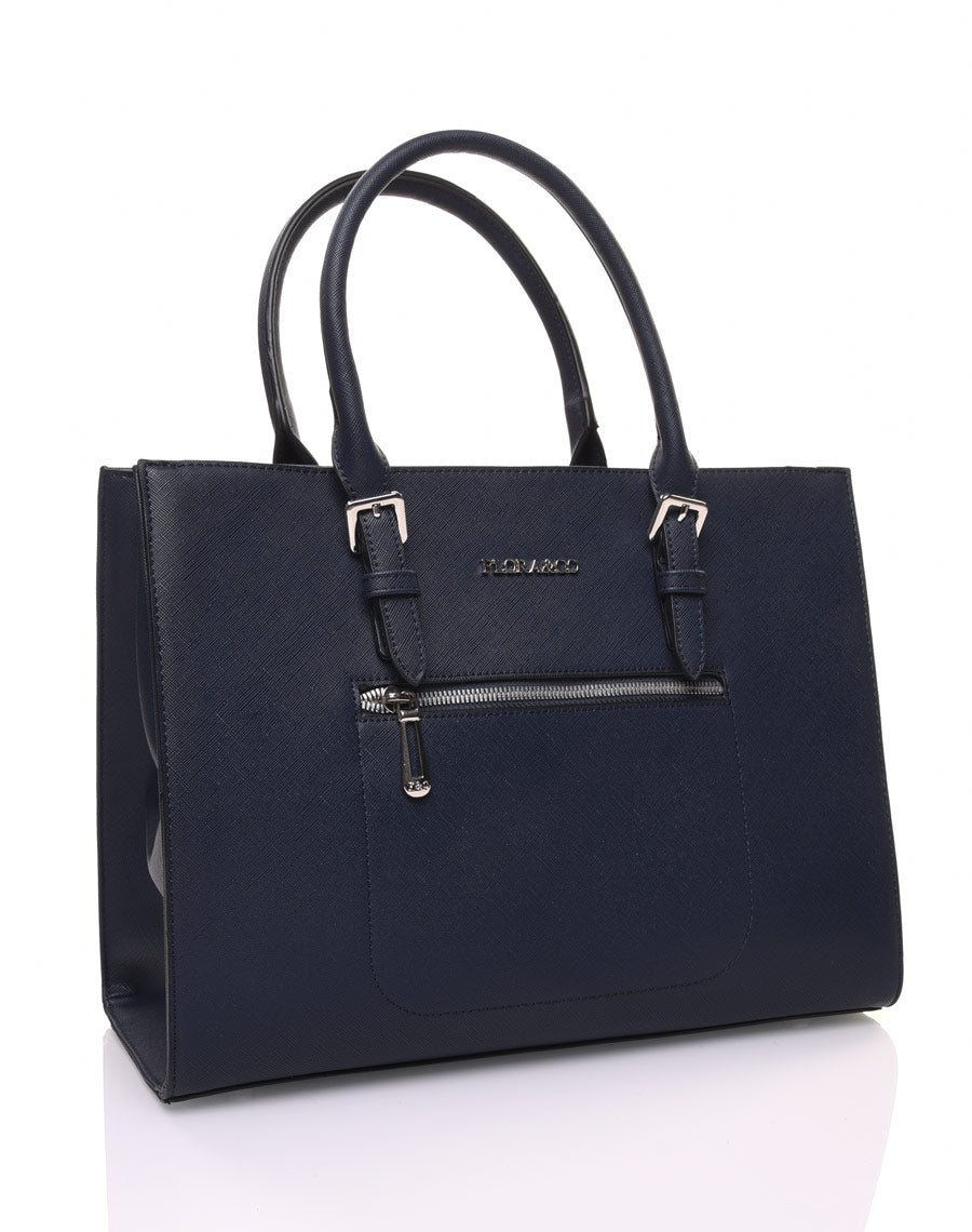 Sac à main cabas bleu