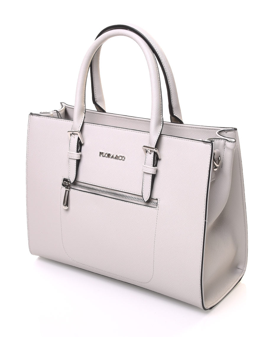 Sac à main cabas gris