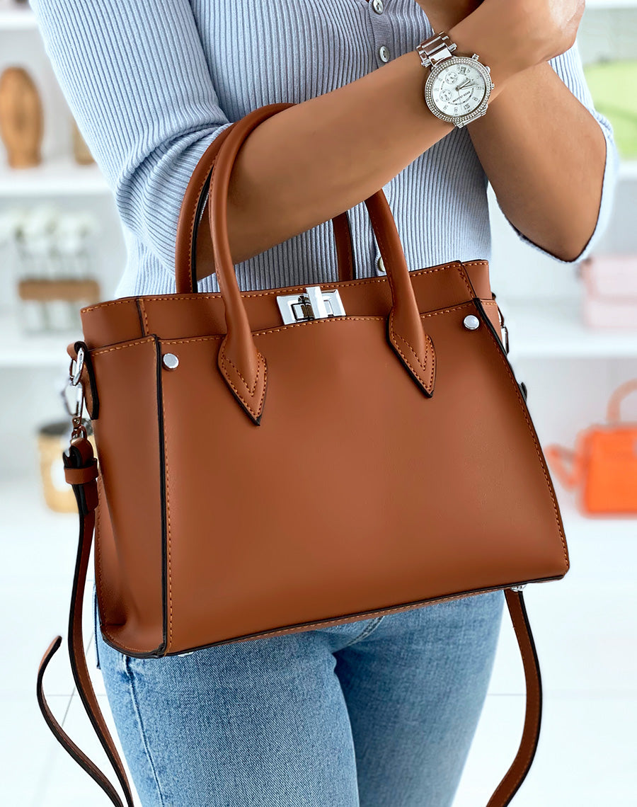 Sac à main camel