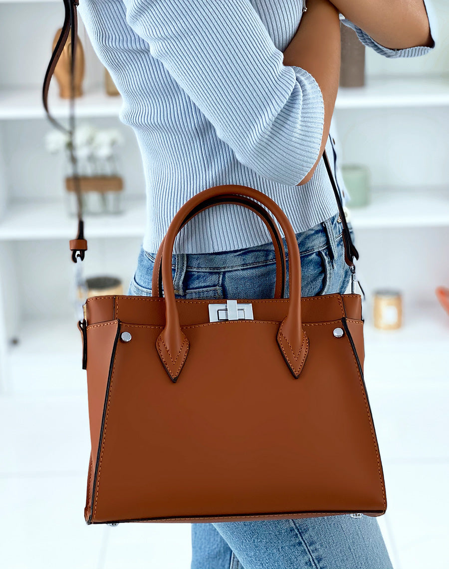 Sac à main camel
