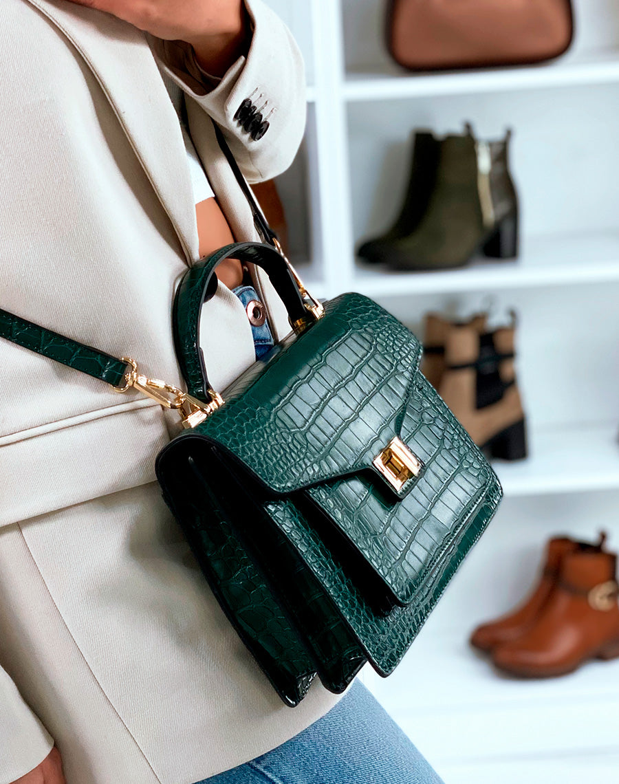 SAC ? MAIN CLASSE VERT EFFET CROCO