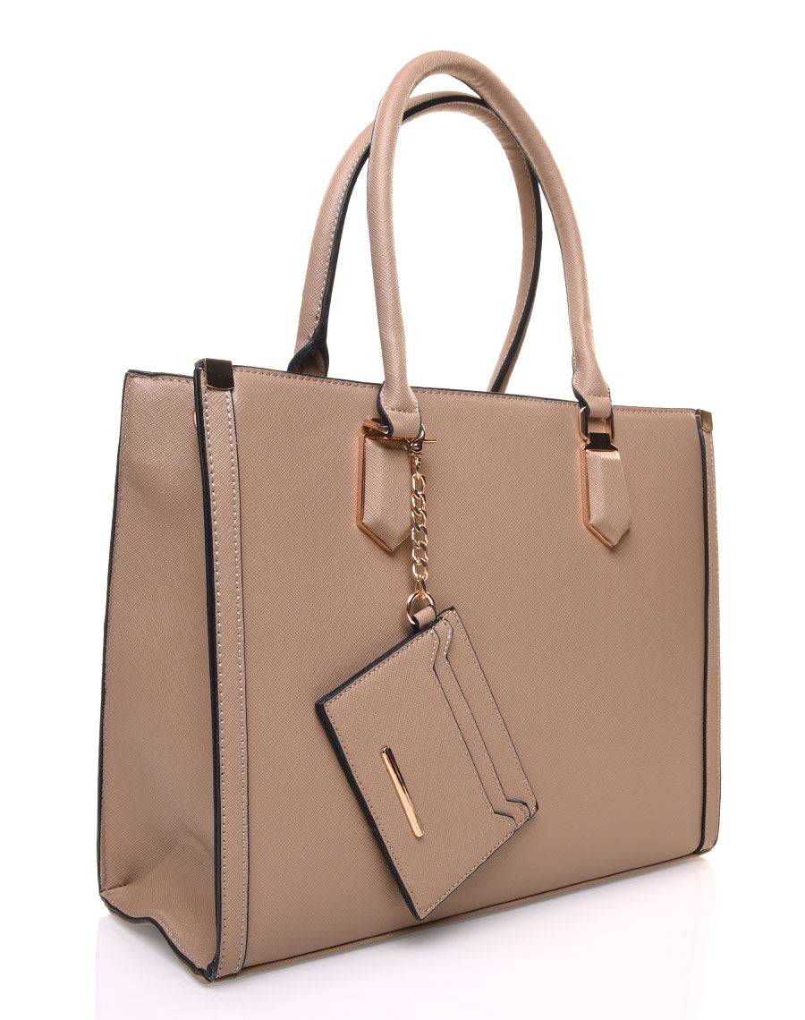 Sac à main taupe