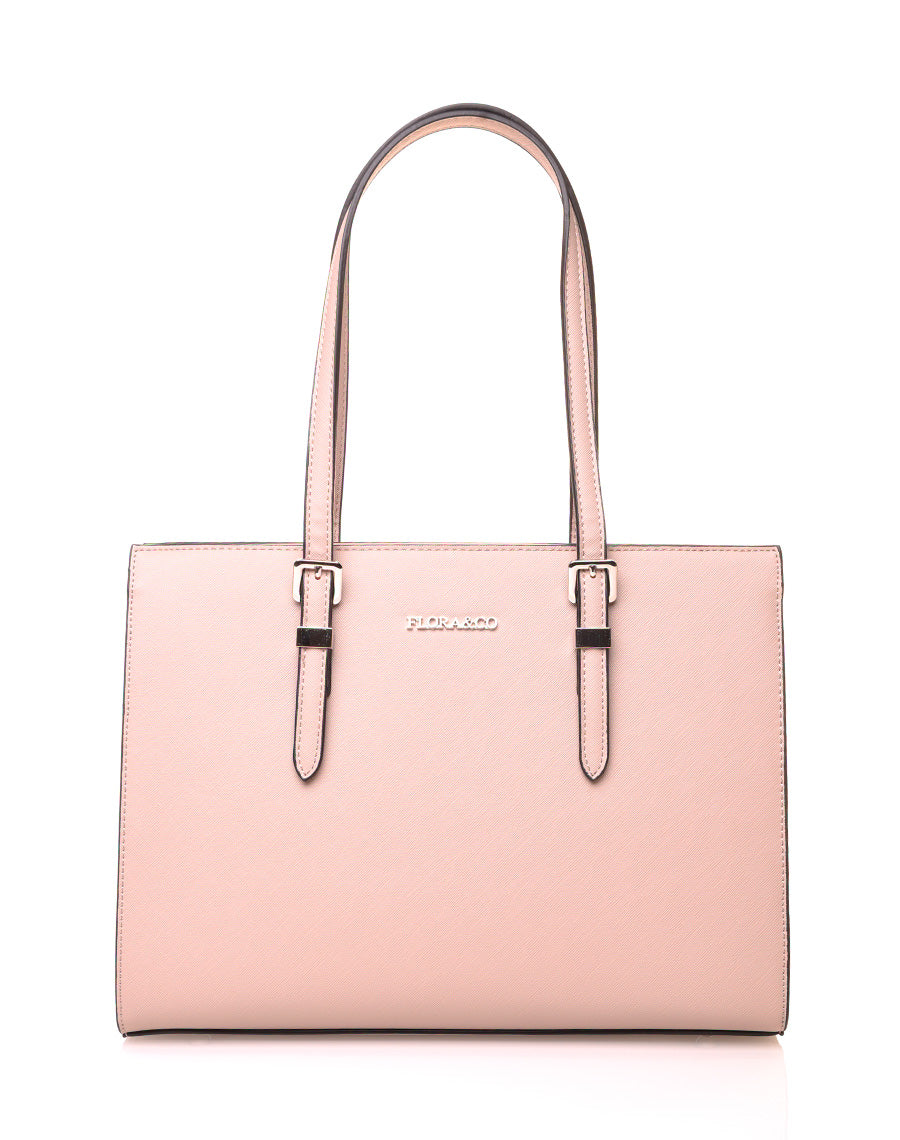 Sac à main type cabas beige taupe