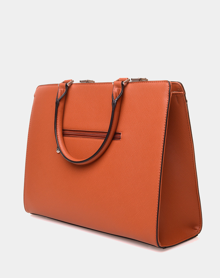 Sac à main type cabas camel