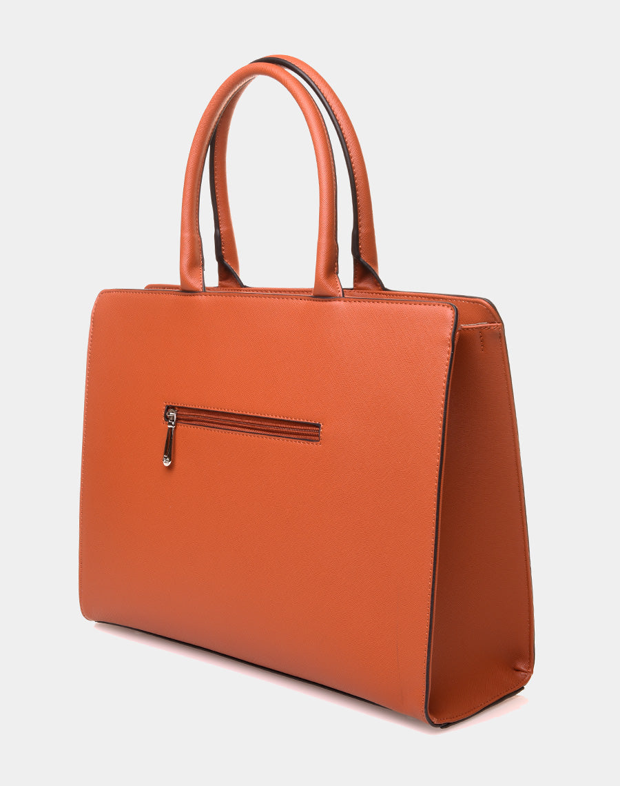 Sac à main type cabas camel