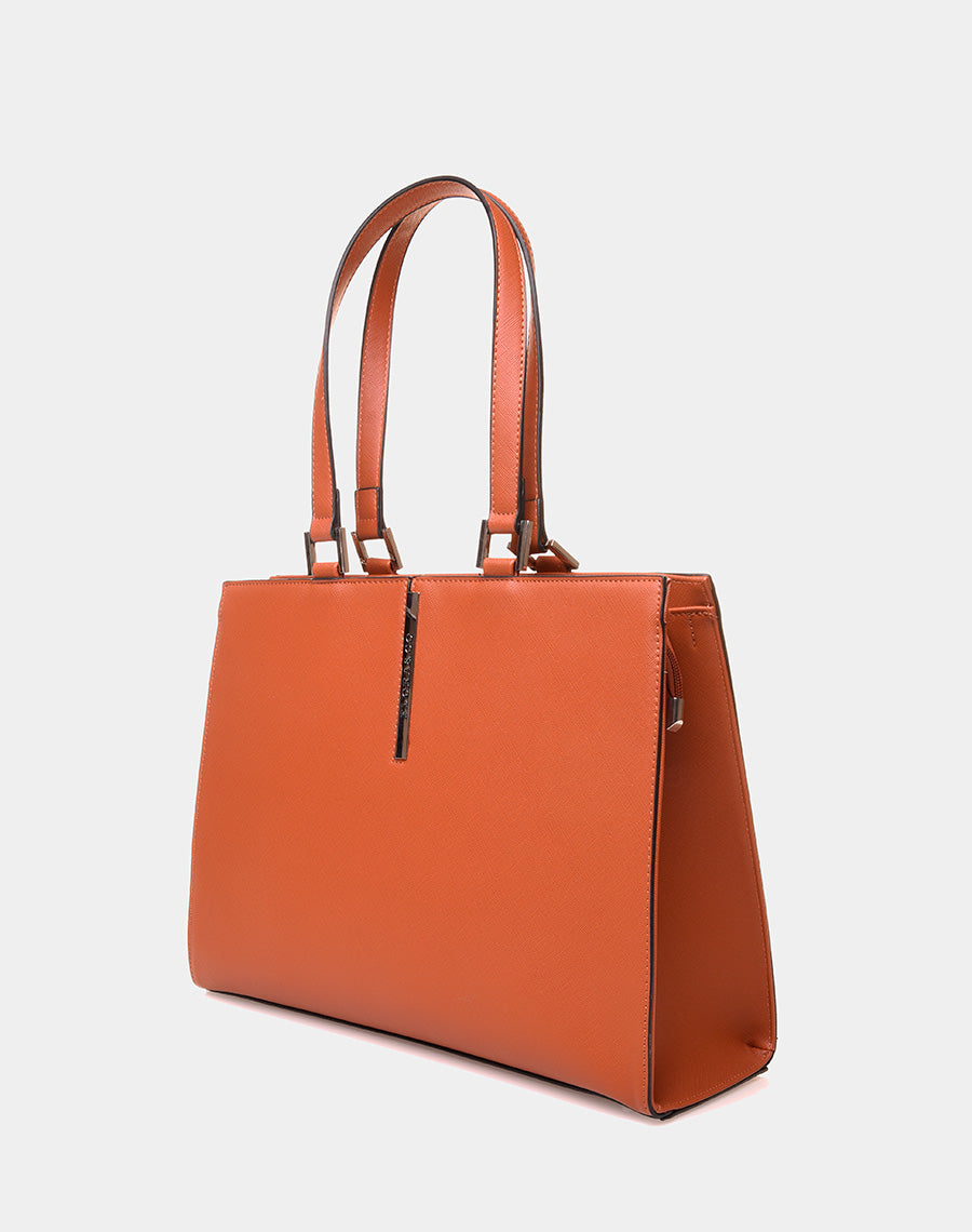 Sac à main type cabas camel