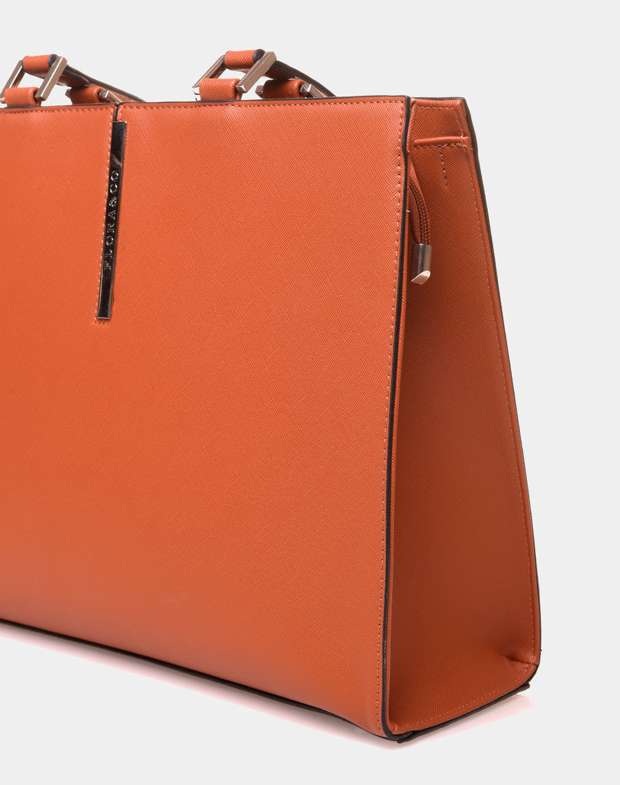 Sac à main type cabas camel